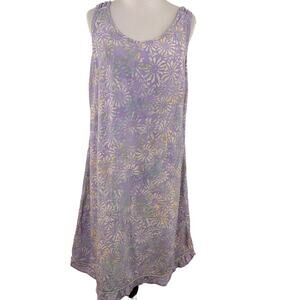 Nomadic Traders NTCO Floral Tie Dye Rayon Dress Size Medium